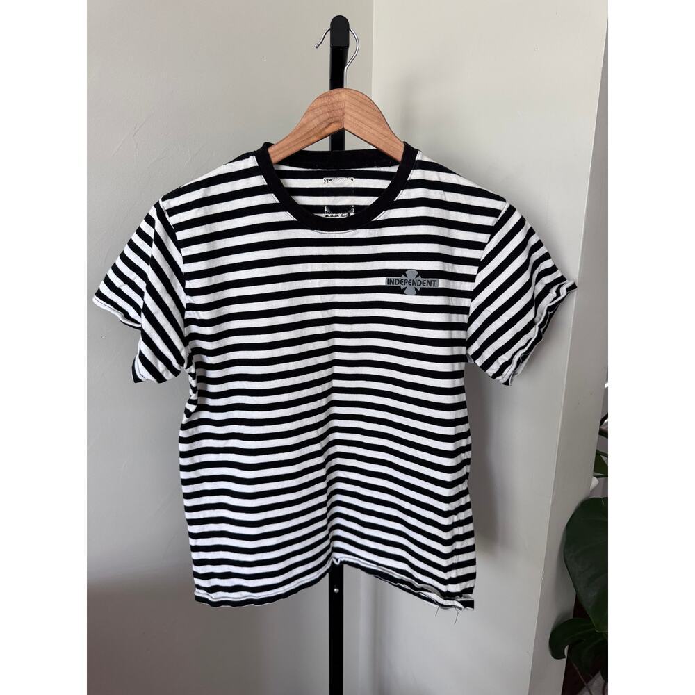 Y2K Independent Womens Short Sleeve‎ Top Grunge Skater